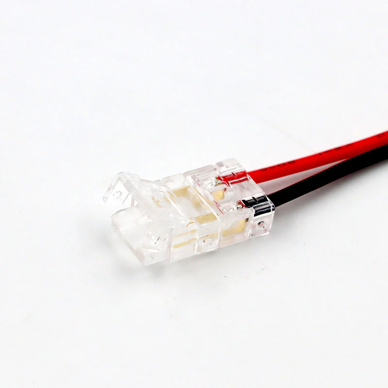 CC68-8-A 2-Pin Quick Link Connector with 10 cm Cable and 24V adapter cable for 24V 8mm COB LED Strip Lights