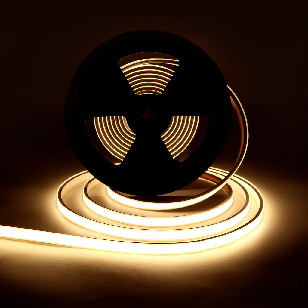 V4light 12V CCT Adjustable LED Strip Light, 2700K–5000K, Cuttable Silicone LED Tape, 16.5ft, 7W/m, CRI90+, for Bedroom, Living Room & Kitchen（Driver Not Included)）